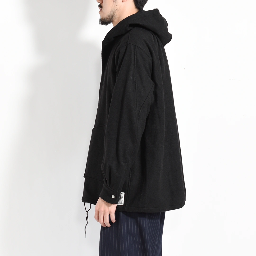 (s-043-bk)SUNNY ELEMENT(サニーエレメント)Grove Shirt/Wool Silk(グローブシャツ/ウールシルク)の商品画像