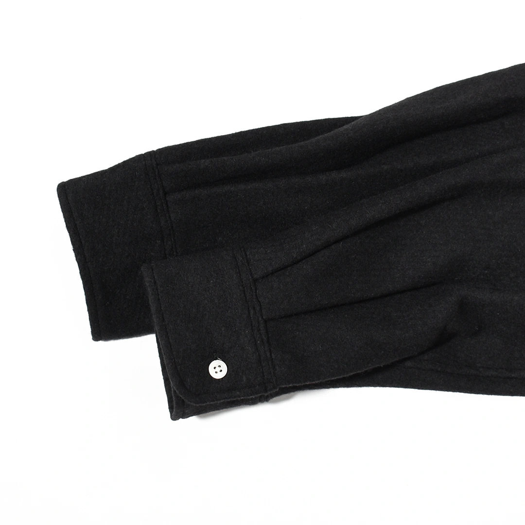 (s-043-bk)SUNNY ELEMENT(サニーエレメント)Grove Shirt/Wool Silk(グローブシャツ/ウールシルク)の商品画像