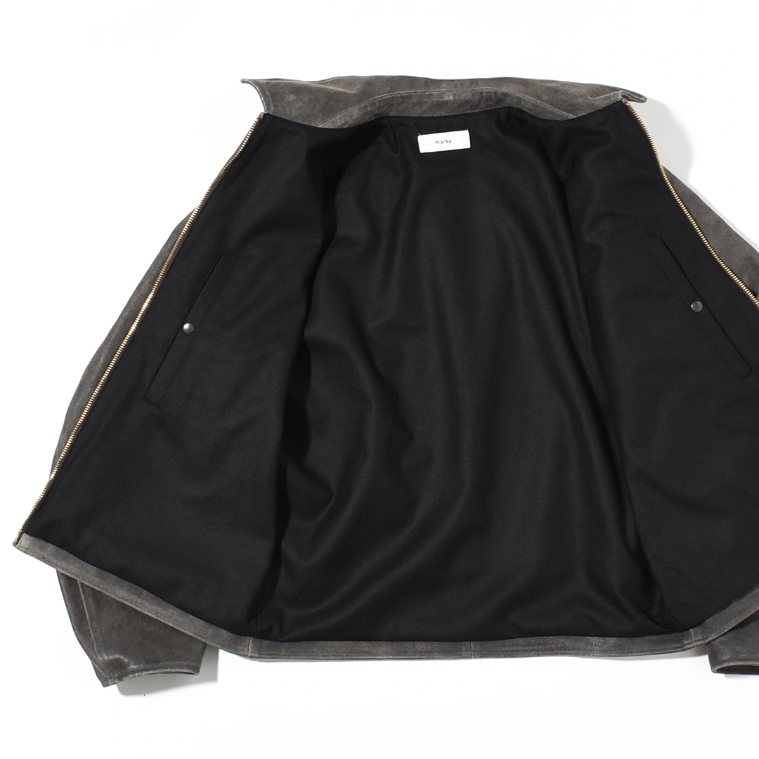 m25d13bl01c]marka(マーカ) Cracked Goat Leather Leather Sports