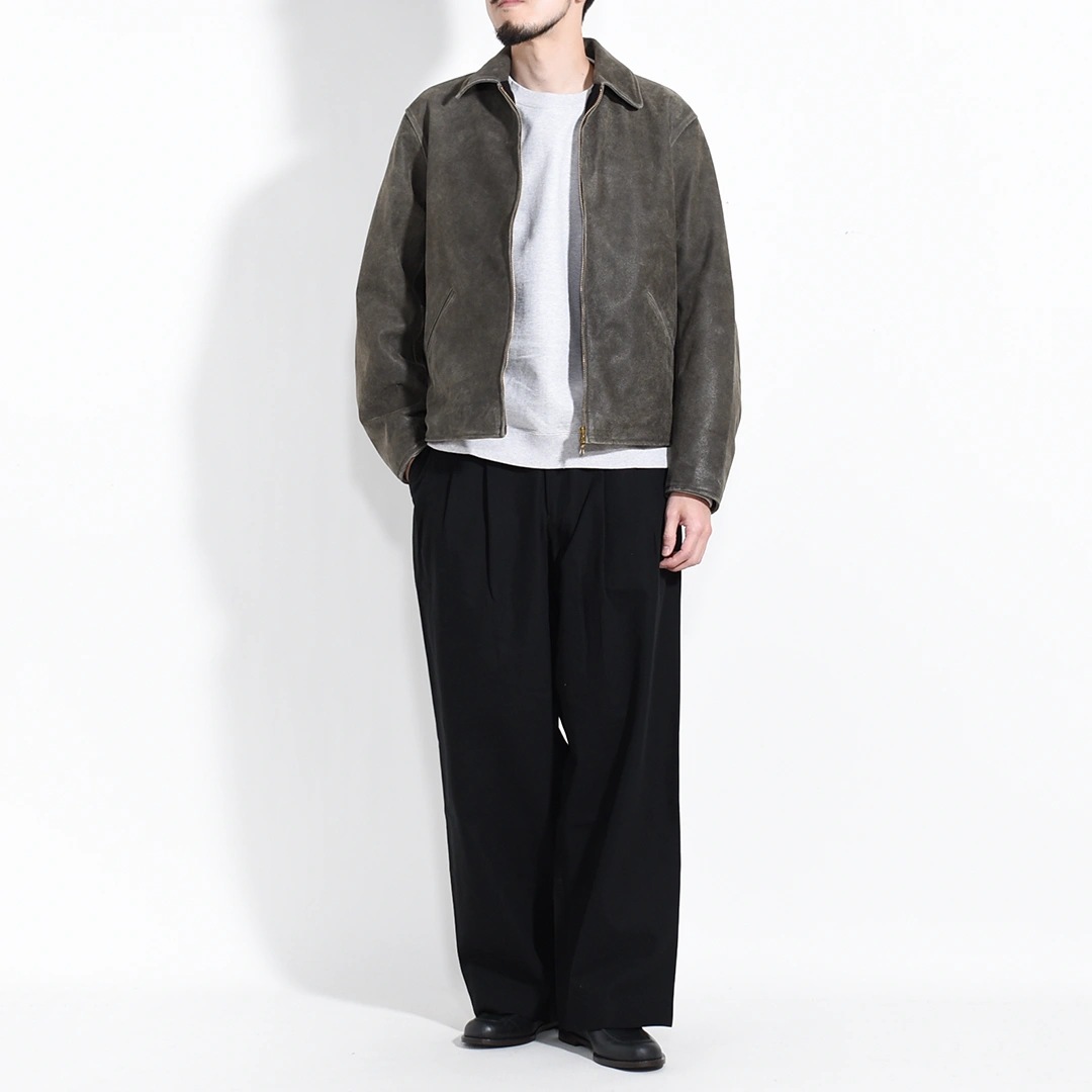 m25d13bl01c]marka(マーカ) Cracked Goat Leather Leather Sports