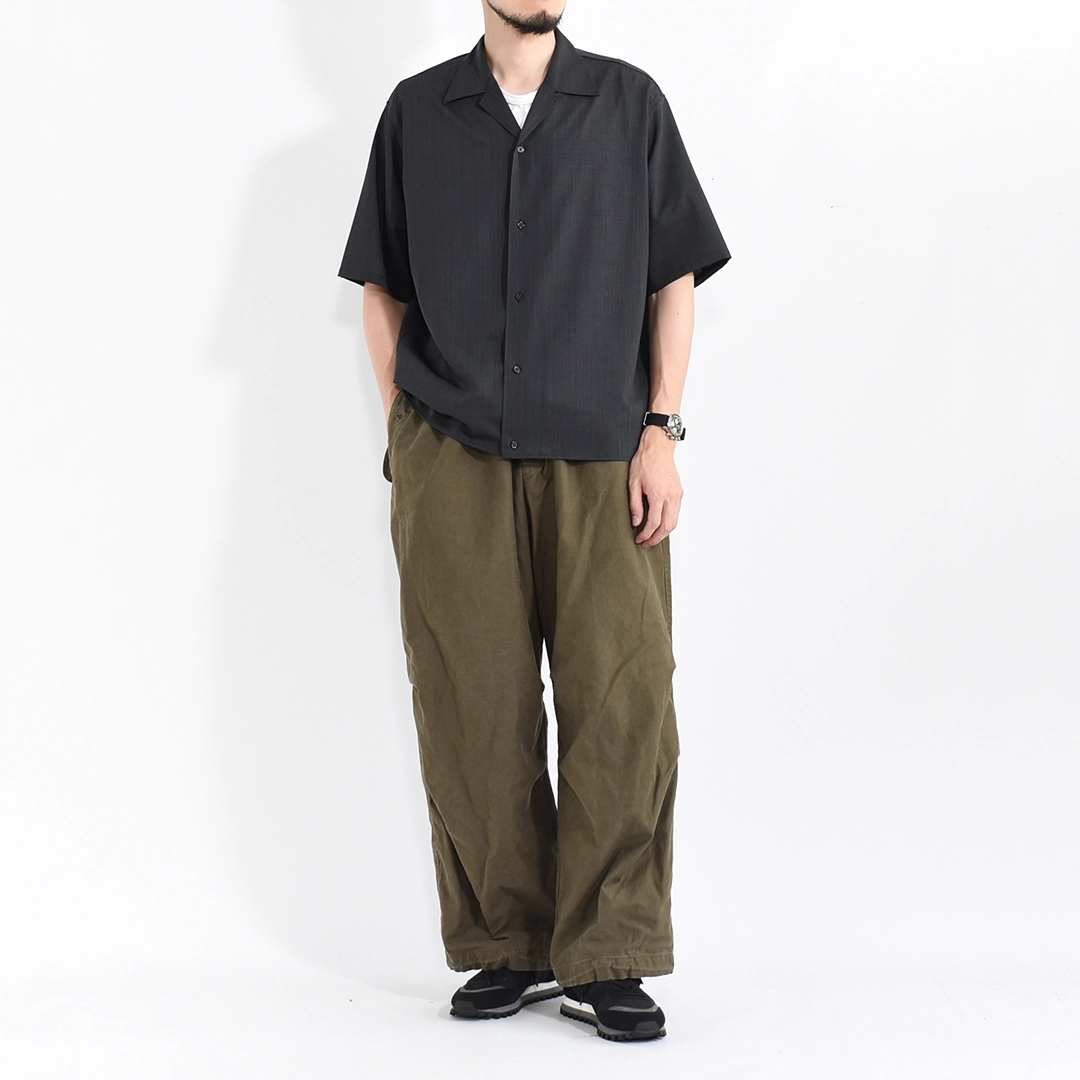 [m26b16pt01c]marka(マーカ) Organic Cotton Back Satin Wide Over Pants(オーガニックコットンバックサテンワイドオーバーパンツ)の商品画像