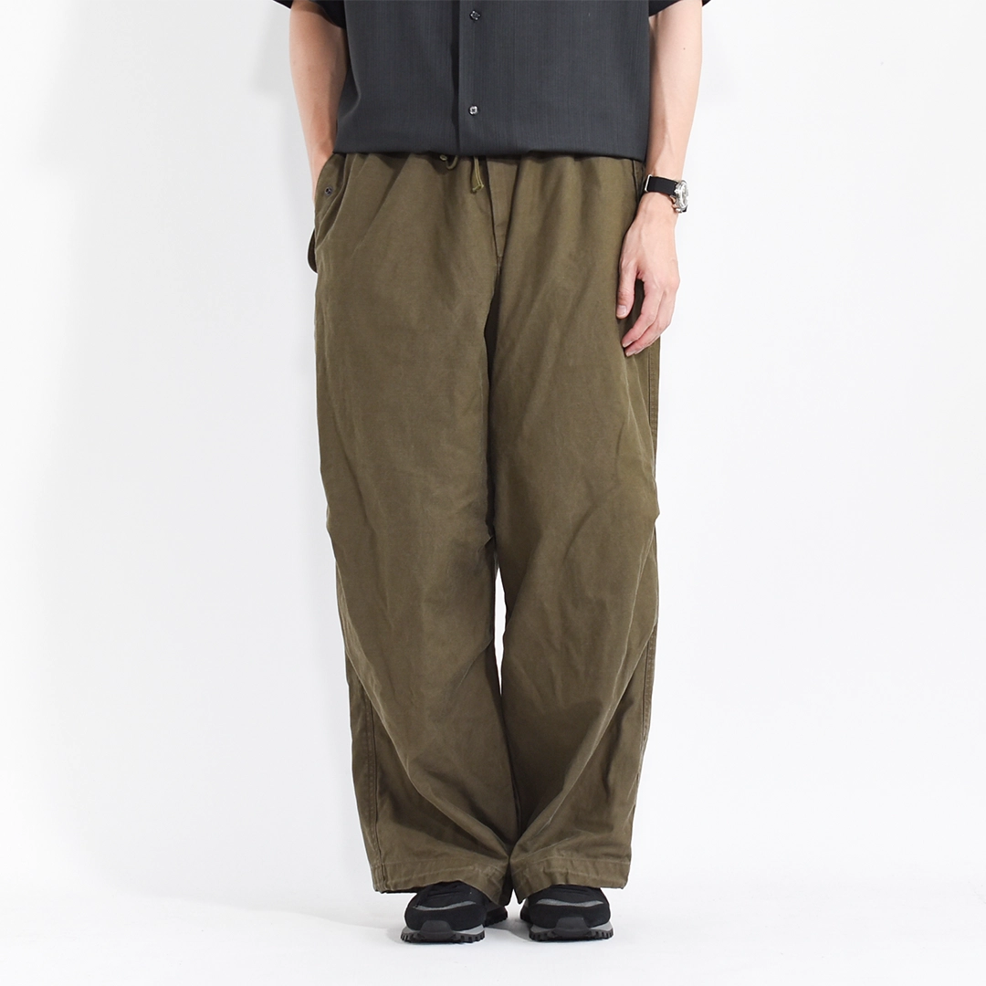 [m26b16pt01c]marka(マーカ) Organic Cotton Back Satin Wide Over Pants(オーガニックコットンバックサテンワイドオーバーパンツ)の商品画像