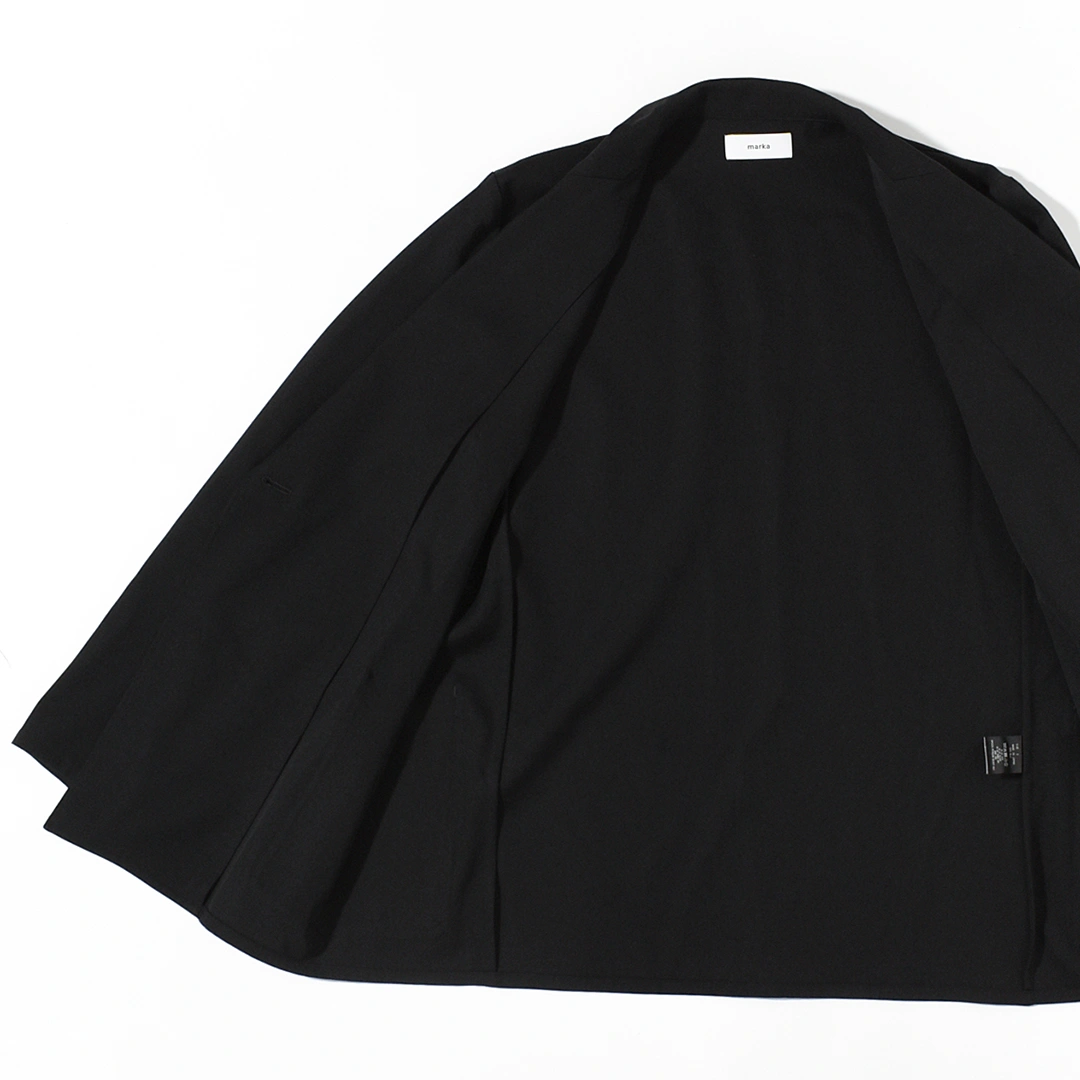 マーシャンW 25WINTER】W.B JACKET LOOSE FIT 2/60 WASHER WOOL GABARDINE / marka