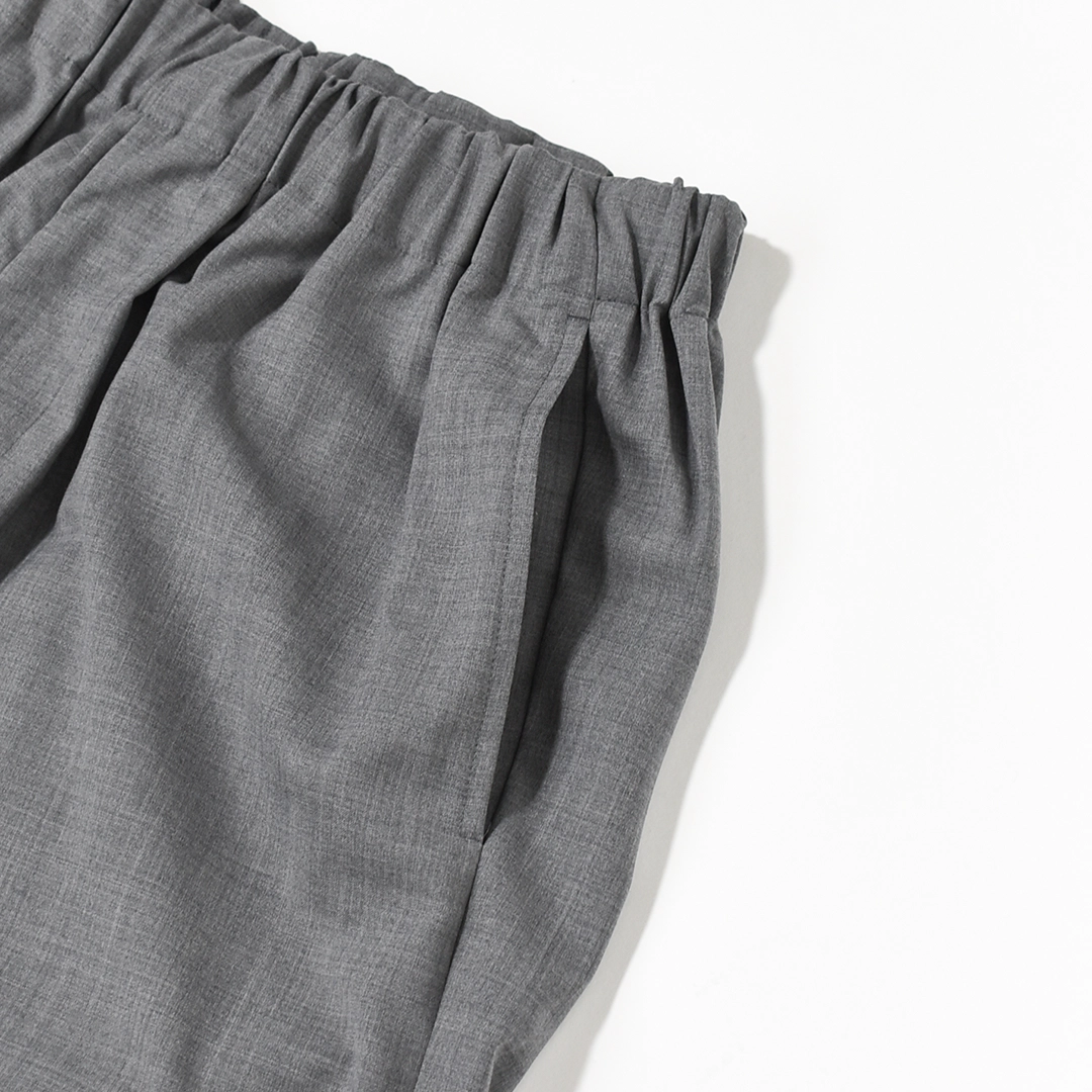 un/unbient アン 24SS 日本製 EASY TROUSERS SHORTS 2タック イージートラウザーズショーツ UNPT68 3 dullred アンビエント ショートパンツ ボトムス【新古品】【中古】【un/unbient】 新品 un/unbient アン 24SS EASY TROUSERS SHORTS 2タック イージー