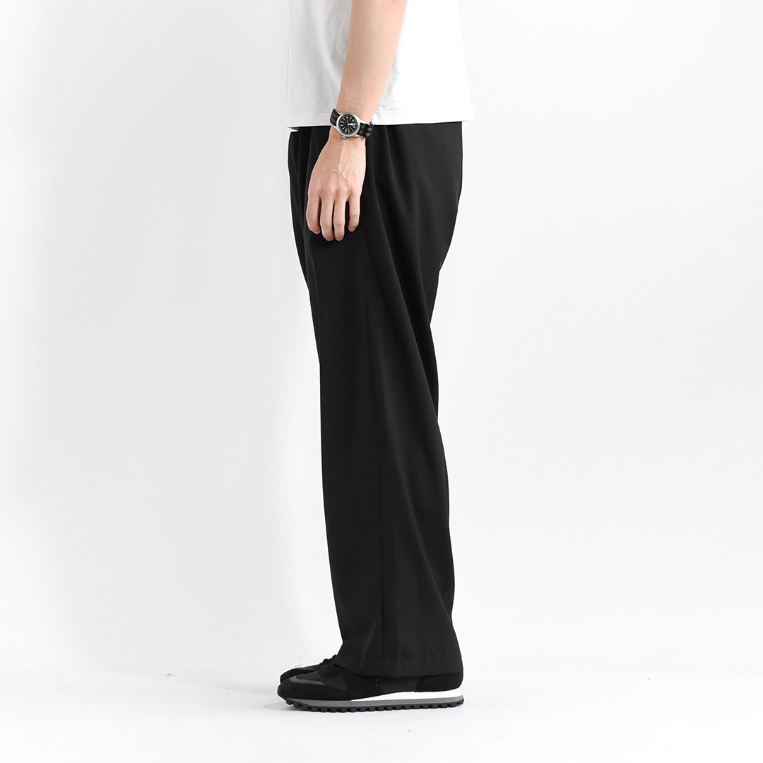 un/unbient アン 25SS 日本製 EASY TROUSERS T&C Super140s ウールトロピカル イージートラウザーズ UNPT73 1 Pale Brown Check アンビエント パンツ ボトムス【新古品】【中古】【un/unbient】 新品 un/unbient アン 25SS 日本製 EASY TROUSERS T&C Super140s