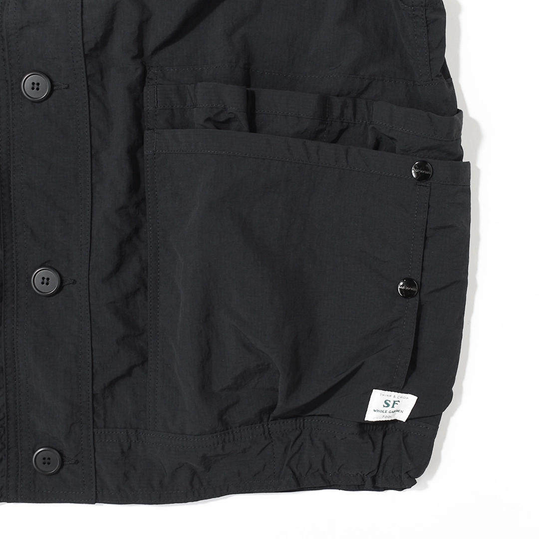SF-262326]SASSAFRAS(ササフラス) OVERGROWN HIKER VEST-NYLON RIPSTOP