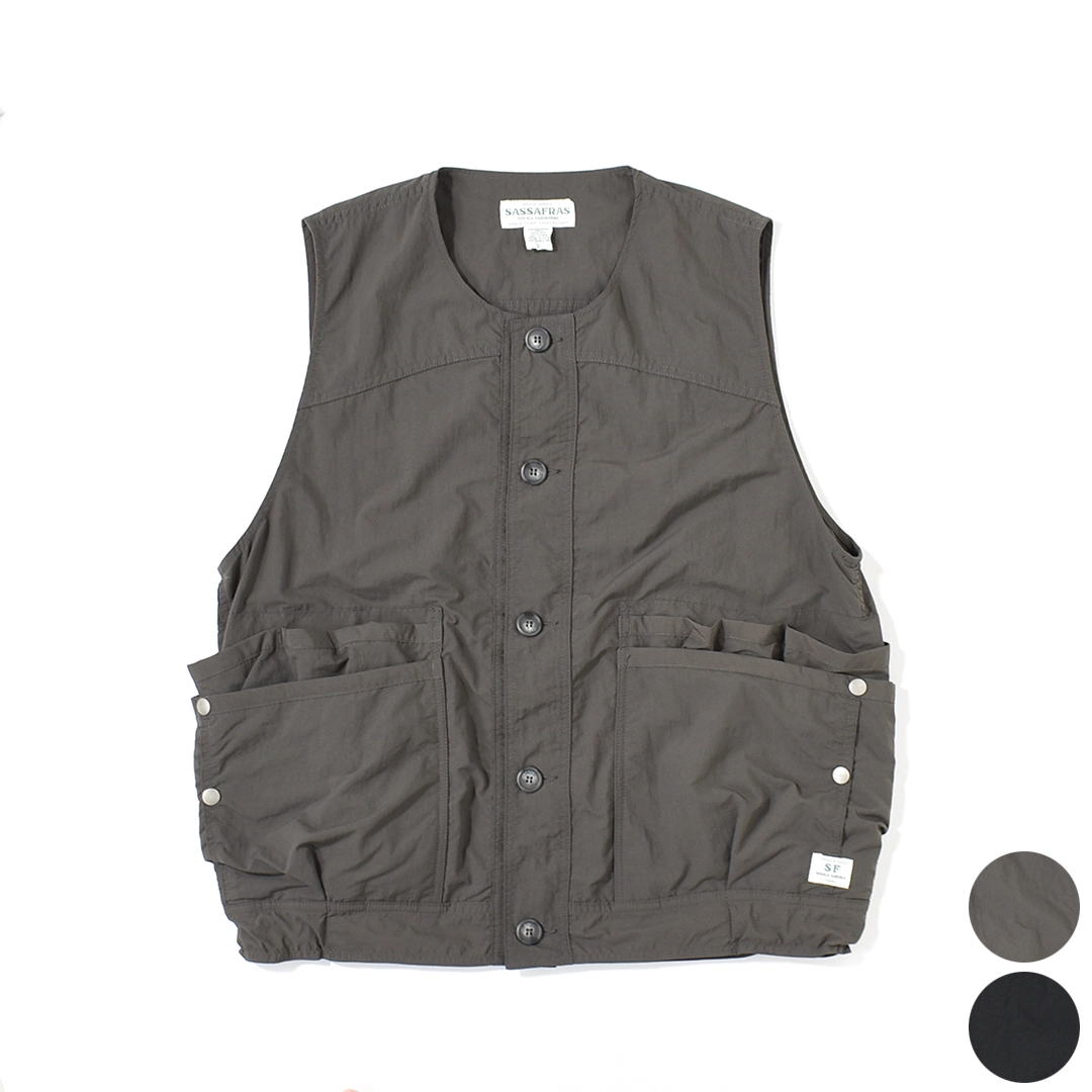 SF-262326]SASSAFRAS(ササフラス) OVERGROWN HIKER VEST-NYLON RIPSTOP