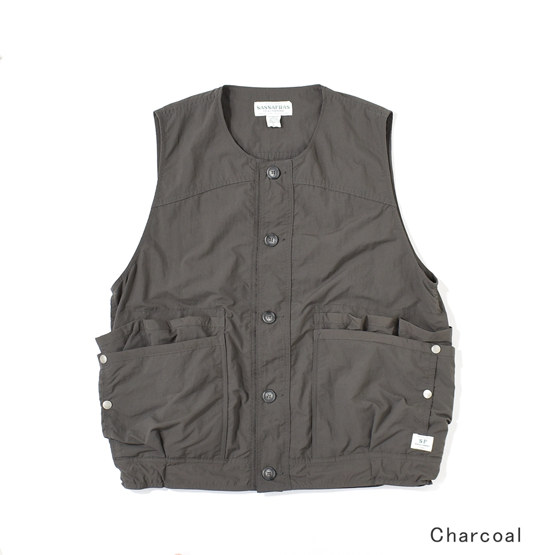 SF-262326]SASSAFRAS(ササフラス) OVERGROWN HIKER VEST-NYLON RIPSTOP
