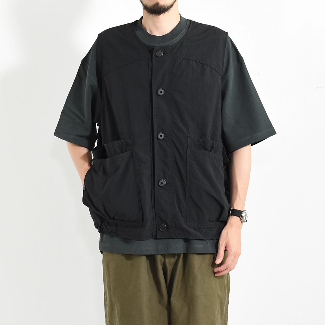 SF-262326]SASSAFRAS(ササフラス) OVERGROWN HIKER VEST-NYLON RIPSTOP