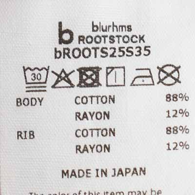 【30% OFF】[bROOTS25S35F]blurhms ROOTSTOCK(ブラームスルートストック) W-W 88/12 Print Tee STANDARD(W-W 88/12プリントTスタンダード)【SUMMER SALE】の商品画像