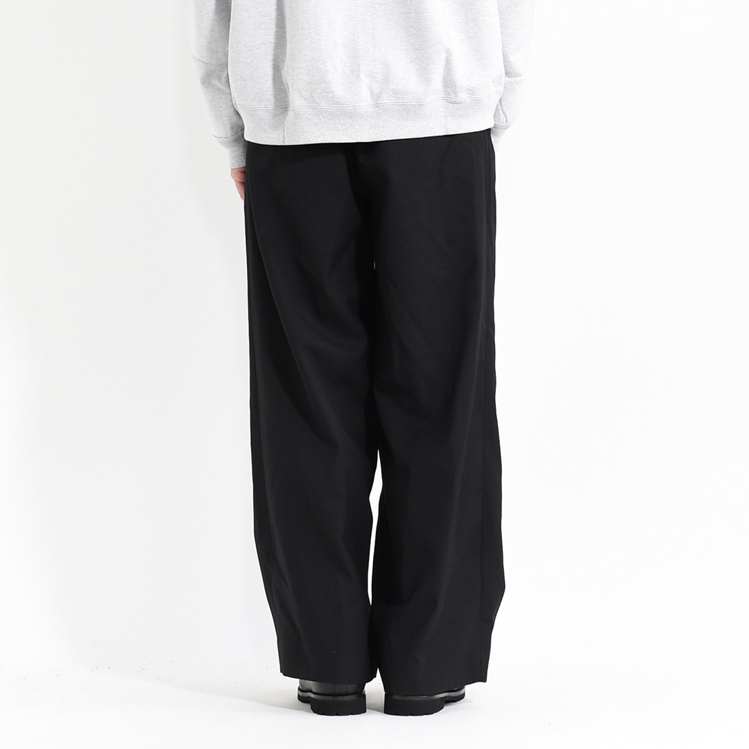 MARKAWAREトリプルプリーテッドワイドトラウザーズ サイズ2 MARKAWARE - SUPER 160's WOOL GABARDINE TRIPLE PLEATED WIDE