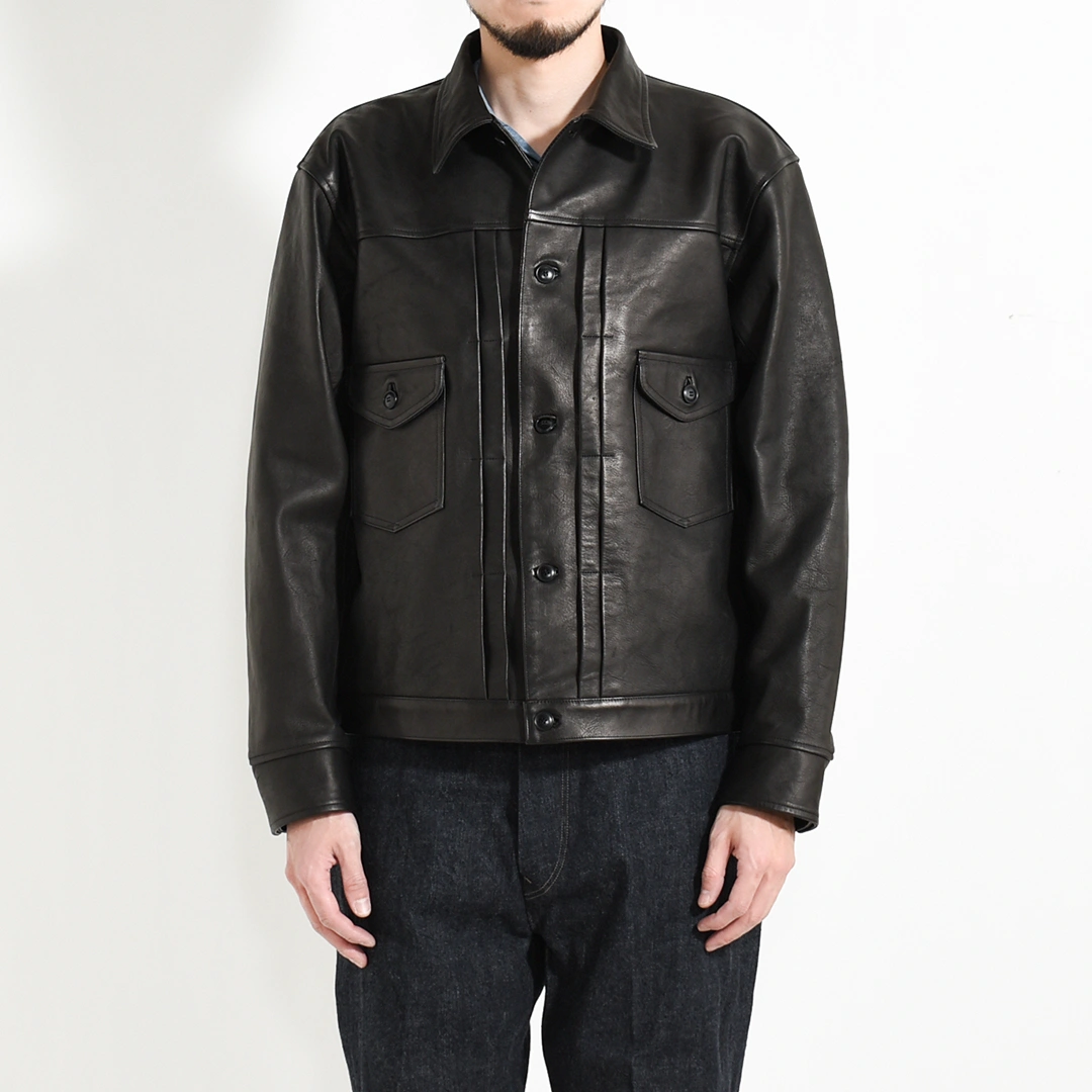 クリスマス価格！old joe オールドジョー　ホースハイド　レザージャケット 252OJ-JK18]OLD JOE(オールドジョー)PATINA HORSE-HIDE JEAN JACKET