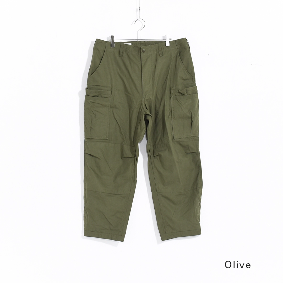 SF-262339]SASSAFRAS(ササフラス) Overgrown Pants 4/5-Army Ripstop