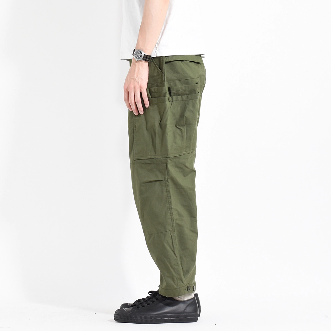salsation新作Long Pants（カラーArmy GreenサイズM） SF-262339]SASSAFRAS(ササフラス) Overgrown Pants 4/5-Army Ripstop