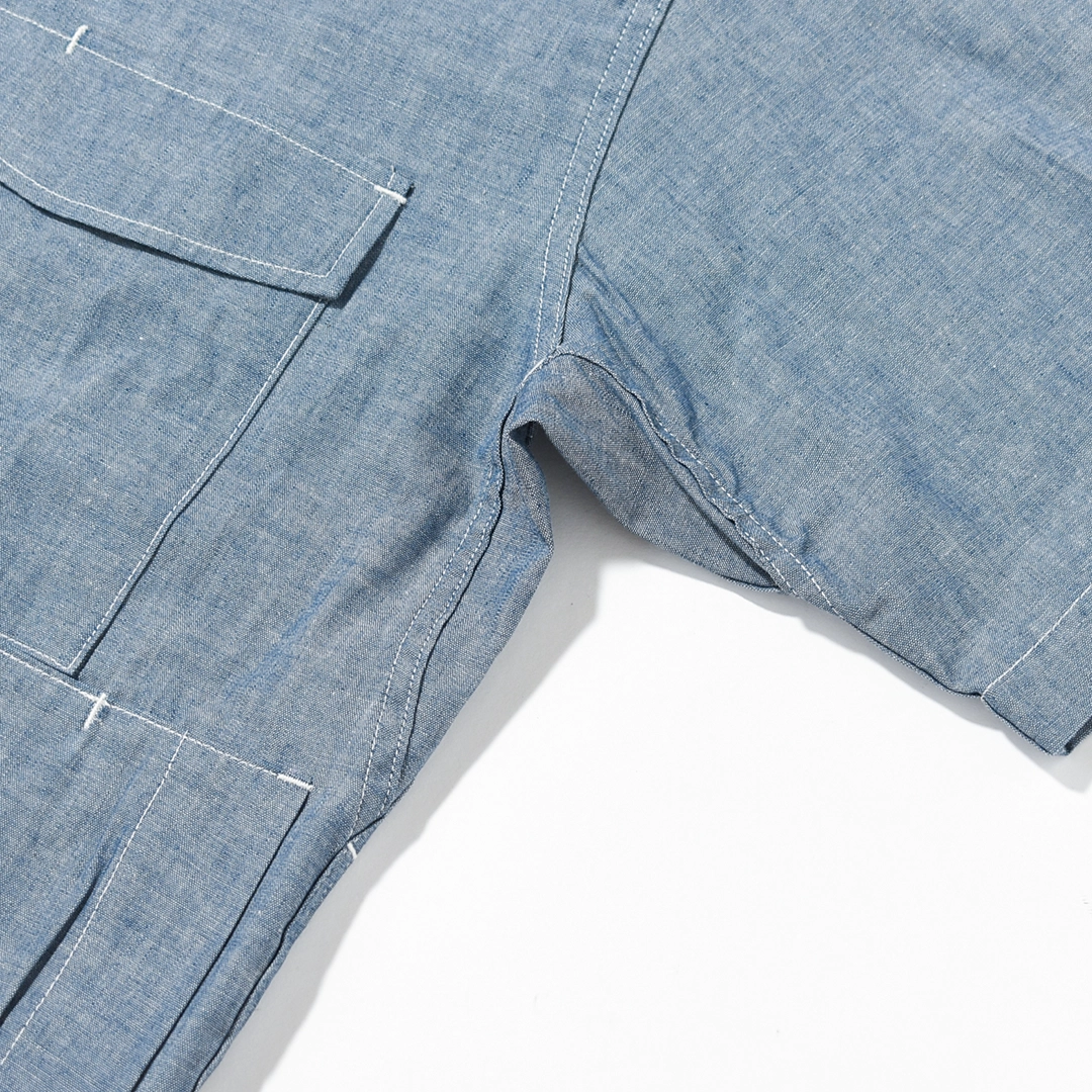 [SF-262353]SASSAFRAS (ササフラス) Digs Crew Half 1/2 - 5oz Chambray (ディグズクルーハーフ 1/2 - 5オンスシャンブレー)の商品画像