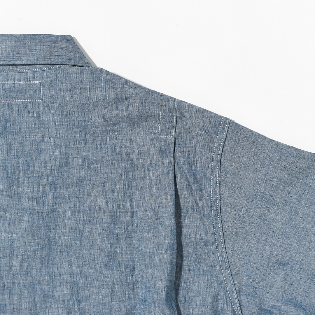 [SF-262353]SASSAFRAS (ササフラス) Digs Crew Half 1/2 - 5oz Chambray (ディグズクルーハーフ 1/2 - 5オンスシャンブレー)の商品画像