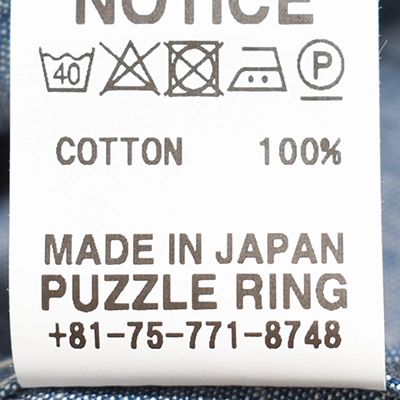 SF-262353]SASSAFRAS (ササフラス) Digs Crew Half 1/2 - 5oz Chambray