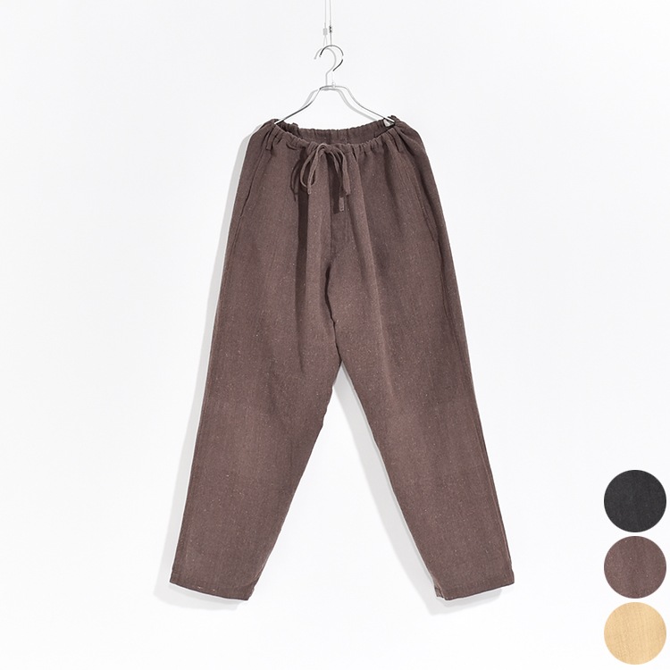 【30% OFF】[A4S-N001W]alvana(アルヴァナ/アルバナ) Handspun hemp easy pants (ハンドスパンヘンプイージーパンツ)[OUTLET]の商品画像