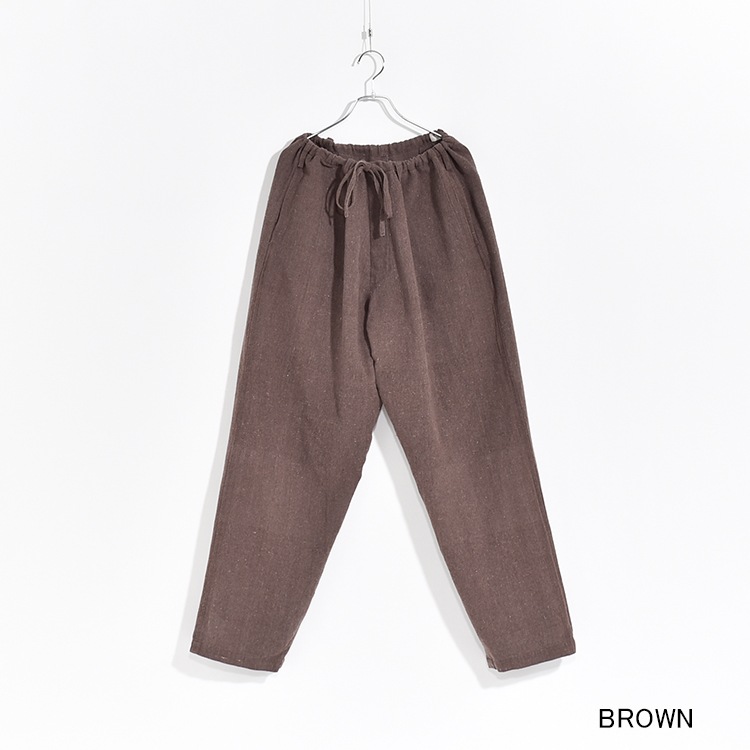 【30% OFF】[A4S-N001W]alvana(アルヴァナ/アルバナ) Handspun hemp easy pants (ハンドスパンヘンプイージーパンツ)[OUTLET]の商品画像