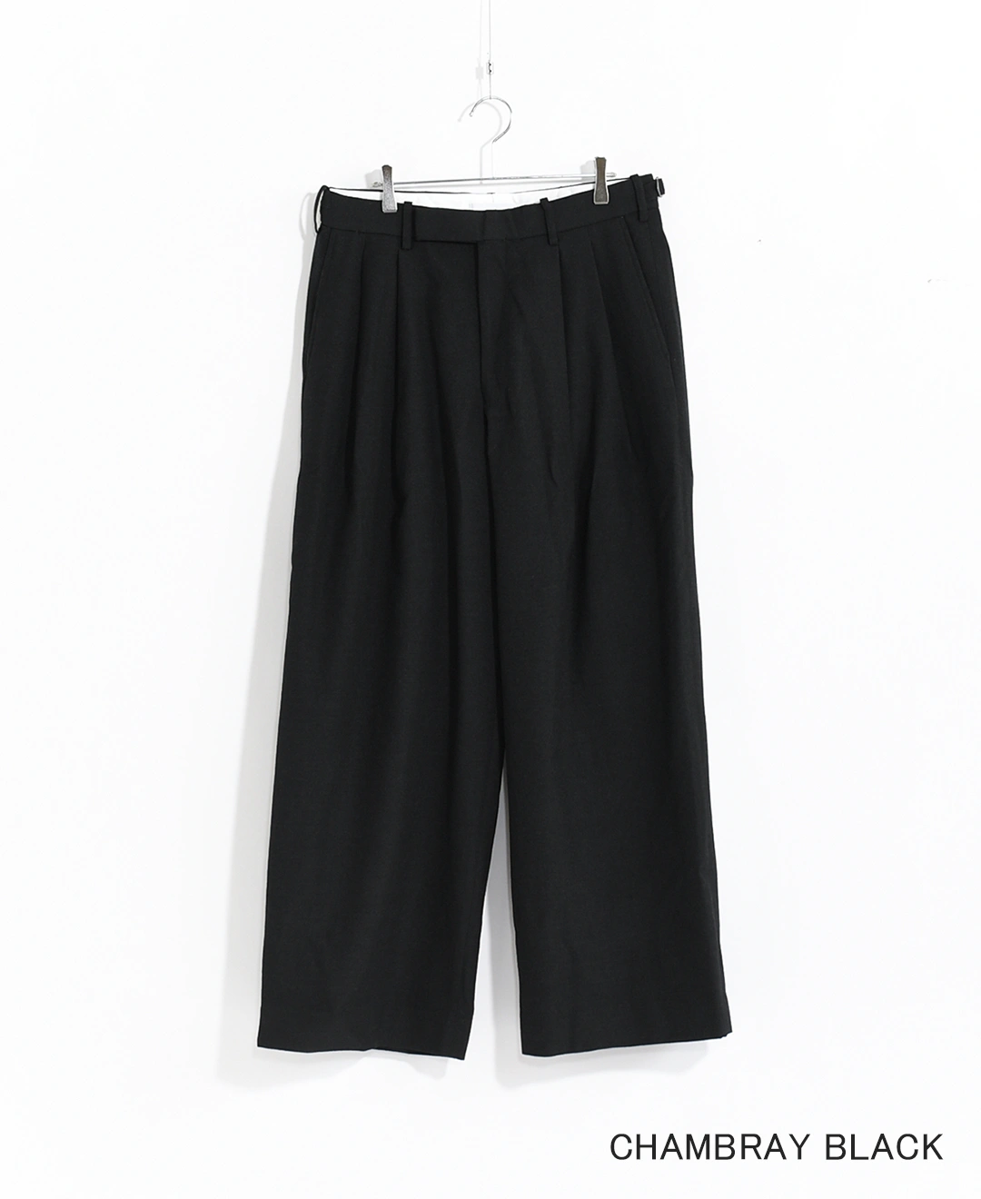 m25c12pt01c]marka(マーカ) Tumbled Wool Serge Two Tuck Baggy