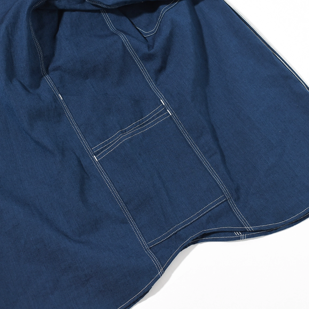 [SF-262355]SASSAFRAS(ササフラス) Garender Shirt 1/2 Indigo Chambray (ガーデナーシャツ 1/2 インディゴシャンブレー)の商品画像