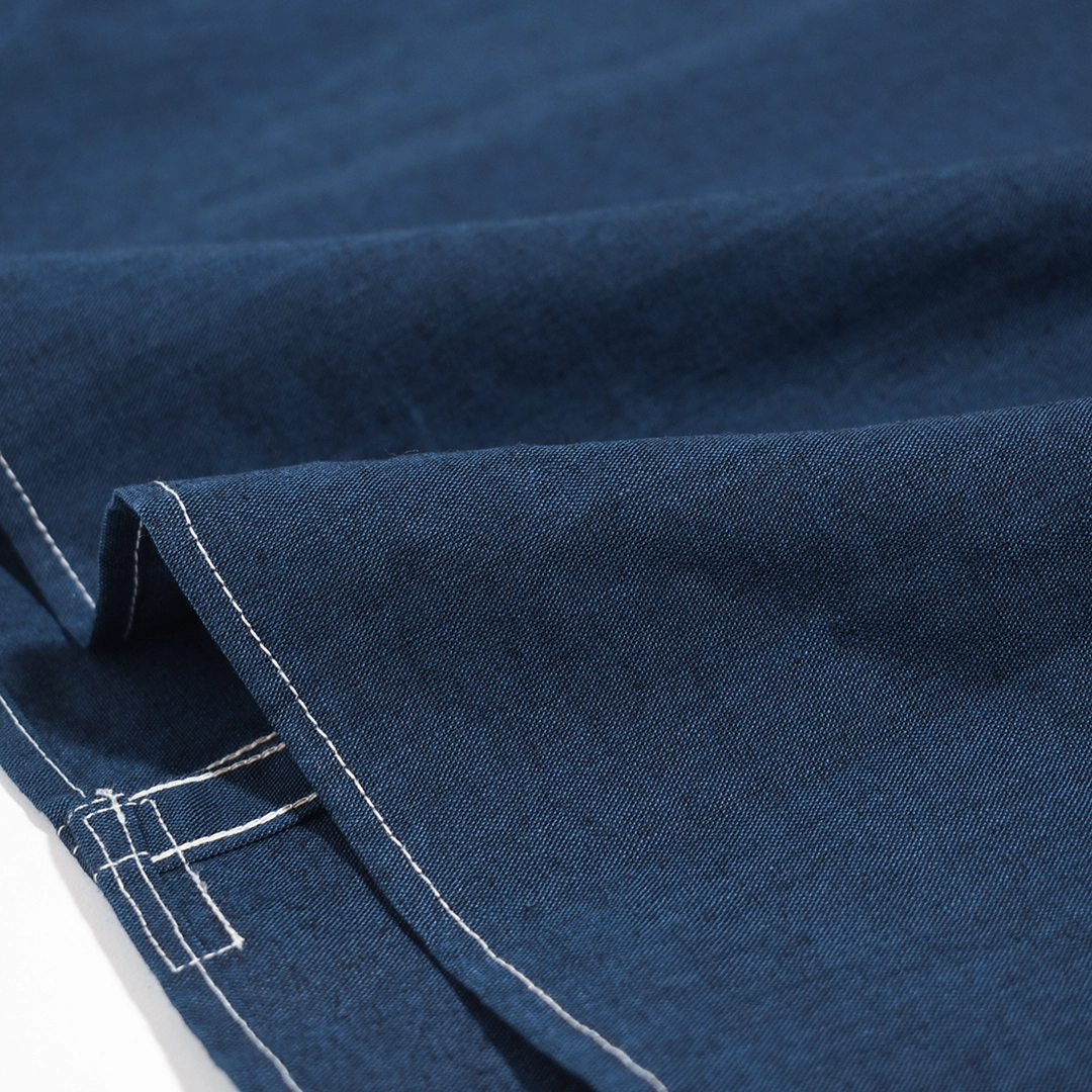 [SF-262355]SASSAFRAS(ササフラス) Garender Shirt 1/2 Indigo Chambray (ガーデナーシャツ 1/2 インディゴシャンブレー)の商品画像