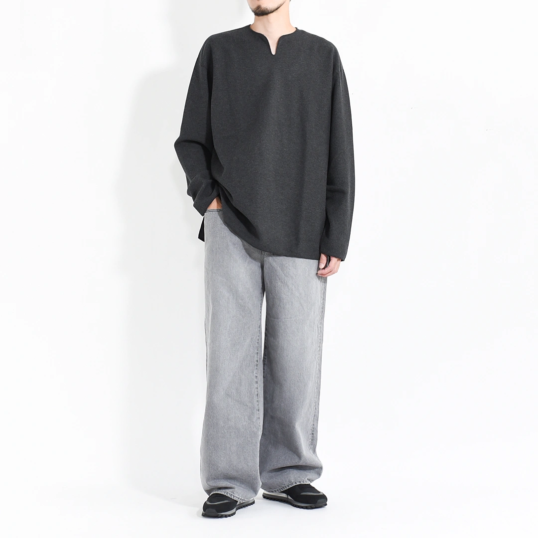 [bROOTS24F30F25]blurhms ROOTSTOCK(ブラームスルーツストック) Rough&Smooth Thermal Over Neck L/S (ラフ&スムース サーマルオーバーネック ロングスリーブ)の商品画像