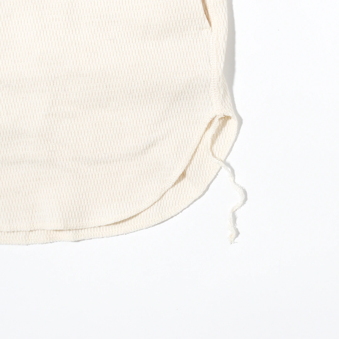 [HNCS-2004]norbit by Hiroshi Nozawa(ノービットバイヒロシノザワ) Wool cotton waffle Henley neck T-shirts (ウールコットンワッフルヘンリーネックTシャツ)の商品画像