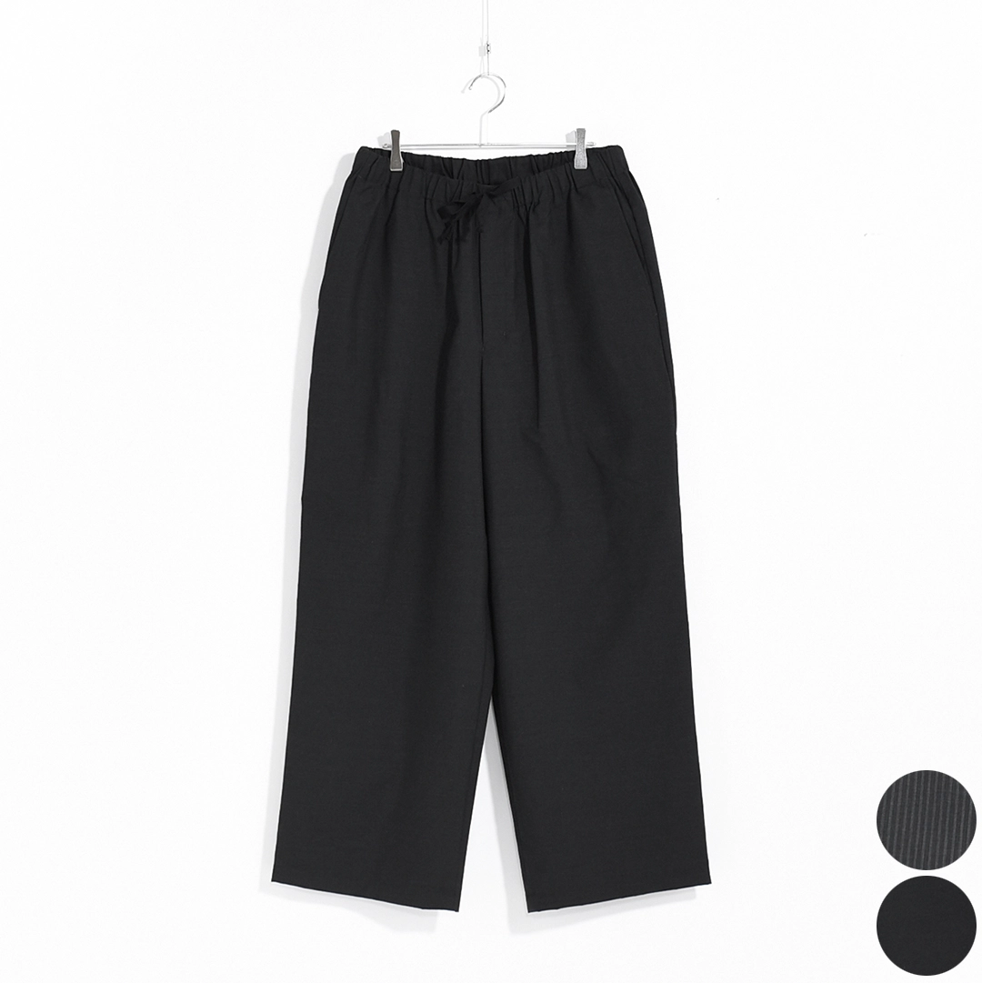 [m26a11pt01c]marka(マーカ) 2/72 Wool Tropical Washer Wide Cylinder Fit Easy Pants(2/72 ウールトロピカルワッシャーワイドシリンダーフィットイージーパンツ)の商品画像