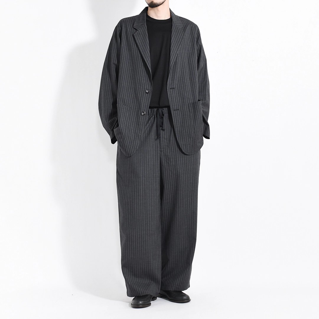 [m26a11pt01c]marka(マーカ) 2/72 Wool Tropical Washer Wide Cylinder Fit Easy Pants(2/72 ウールトロピカルワッシャーワイドシリンダーフィットイージーパンツ)の商品画像