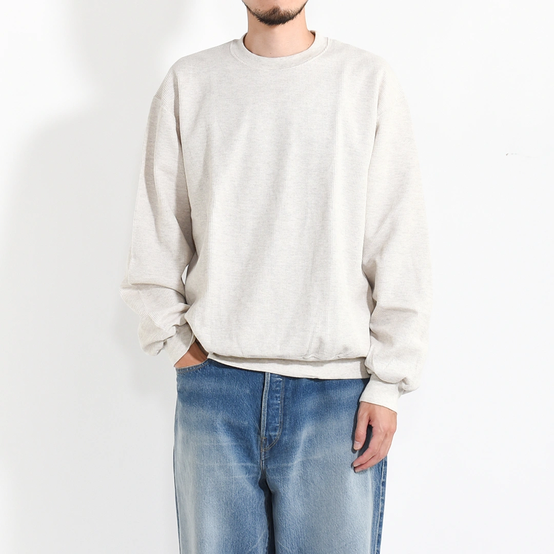 [bROOTS24f29f25]blurhms ROOTSTOCK(ブラームスルーツストック) Rough&Smooth Thermal P/O (ラフ＆スムースサーマルプルオーバー)の商品画像