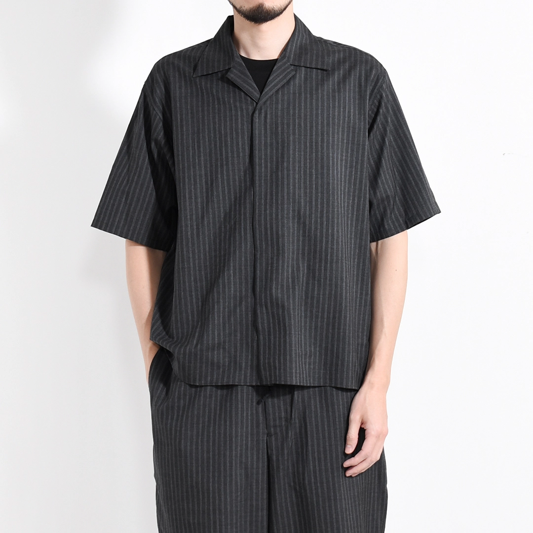 m26a11sh02b]marka(マーカ) 2/72 Wool Tropical Washer Fly Front Open