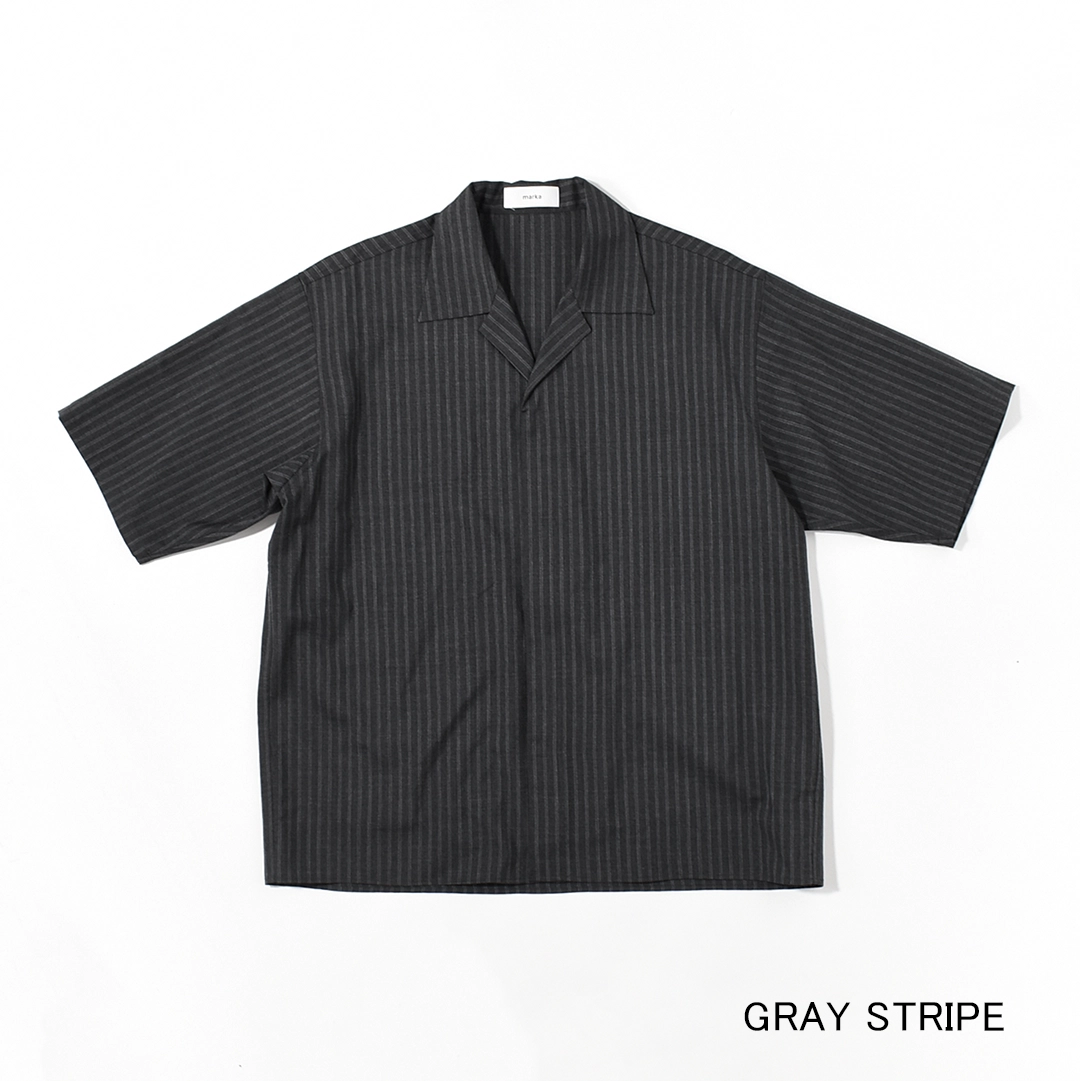 m26a11sh02b]marka(マーカ) 2/72 Wool Tropical Washer Fly Front Open