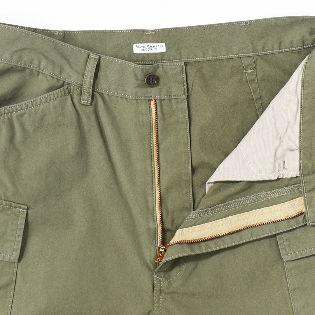 PMAV-PT03]PHIGVEL(フィグベル) Poplin Cloth Cargo Trousers(ポプリン