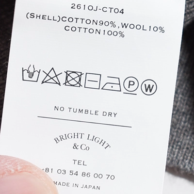 [261OJ-CT04]OLD JOE(オールドジョー) Button Front Cotton Yak Ribed Shirts(ボタンフロントコットンヤクリブドシャツ)の商品画像