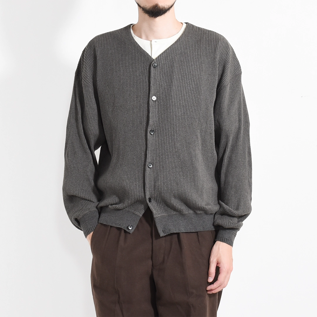 261OJ-CT04]OLD JOE(オールドジョー) Button Front Cotton Yak Ribed
