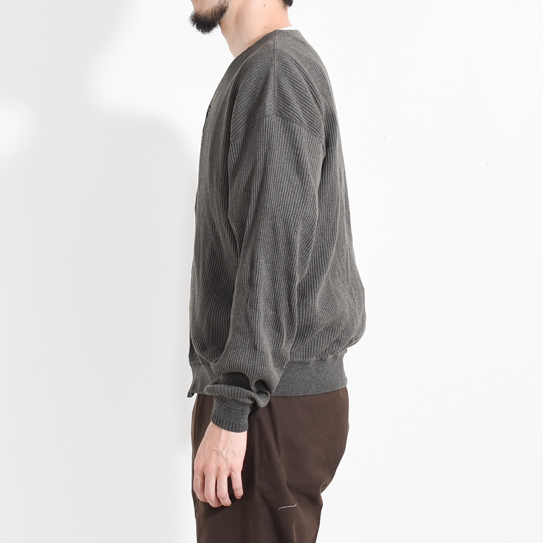 [261OJ-CT04]OLD JOE(オールドジョー) Button Front Cotton Yak Ribed Shirts(ボタンフロントコットンヤクリブドシャツ)の商品画像