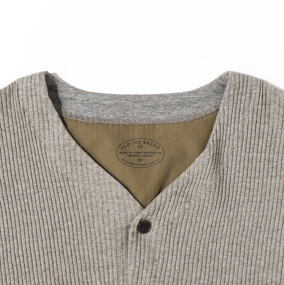 261OJ-CT04]OLD JOE(オールドジョー) Button Front Cotton Yak Ribed