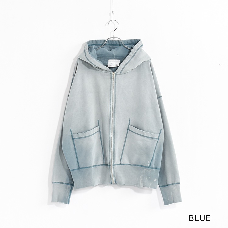 50% OFF】[2401004M]concause(コンコース)FADE FULL ZIP HOODIE