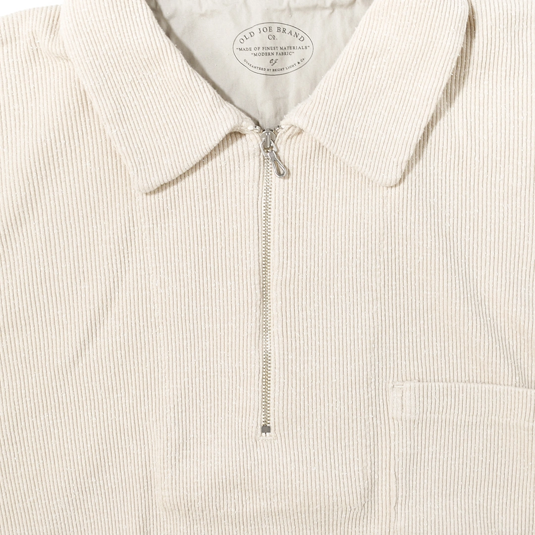 252OJ-CT04)OLD JOE(オールドジョー)Quater Zip Silk Nep Ribbed