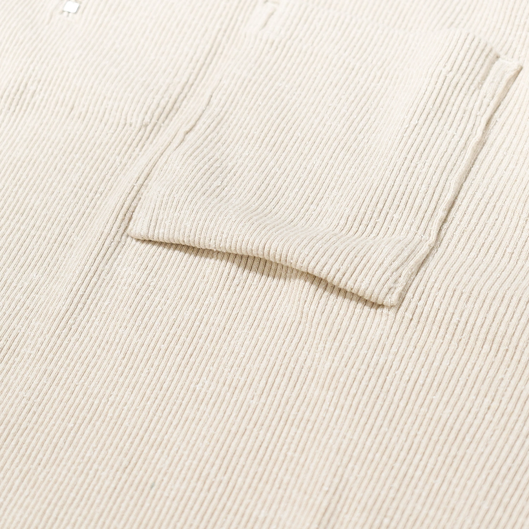 (252OJ-CT04)OLD JOE(オールドジョー)Quater Zip Silk Nep Ribbed Shirts(クォータージップシルクリブドシャツ)の商品画像