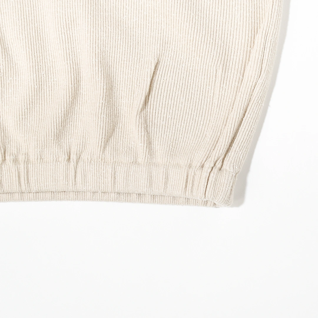 (252OJ-CT04)OLD JOE(オールドジョー)Quater Zip Silk Nep Ribbed Shirts(クォータージップシルクリブドシャツ)の商品画像