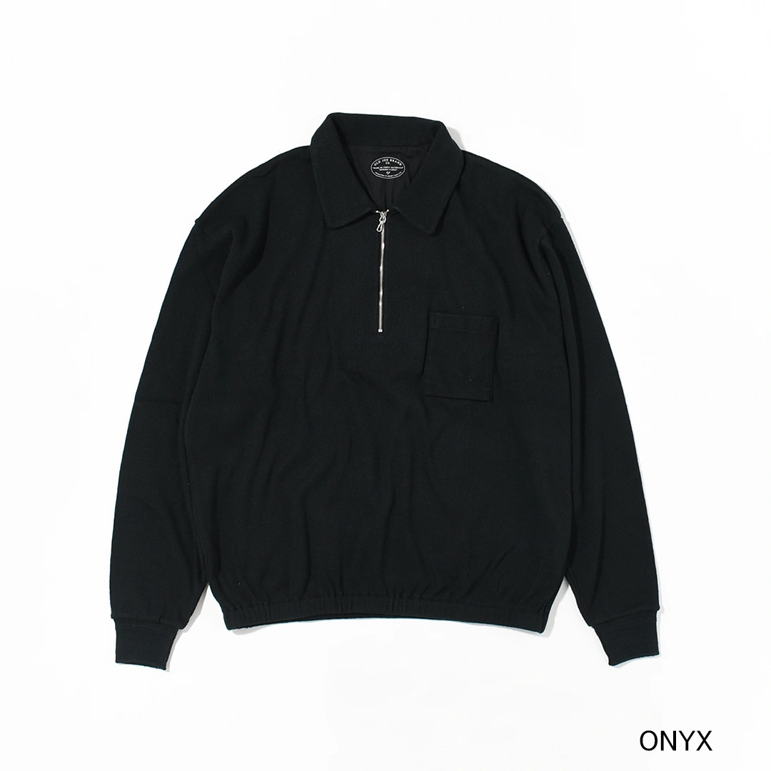 (252OJ-CT04)OLD JOE(オールドジョー)Quater Zip Silk Nep Ribbed Shirts(クォータージップシルクリブドシャツ)の商品画像