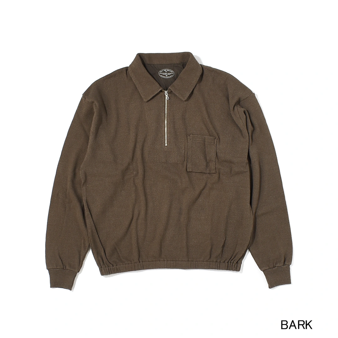 252OJ-CT04)OLD JOE(オールドジョー)Quater Zip Silk Nep Ribbed