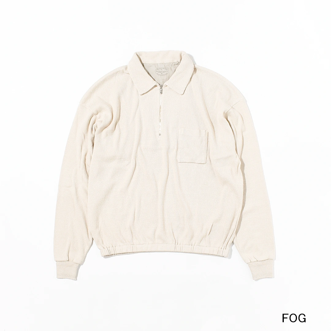 252OJ-CT04)OLD JOE(オールドジョー)Quater Zip Silk Nep Ribbed