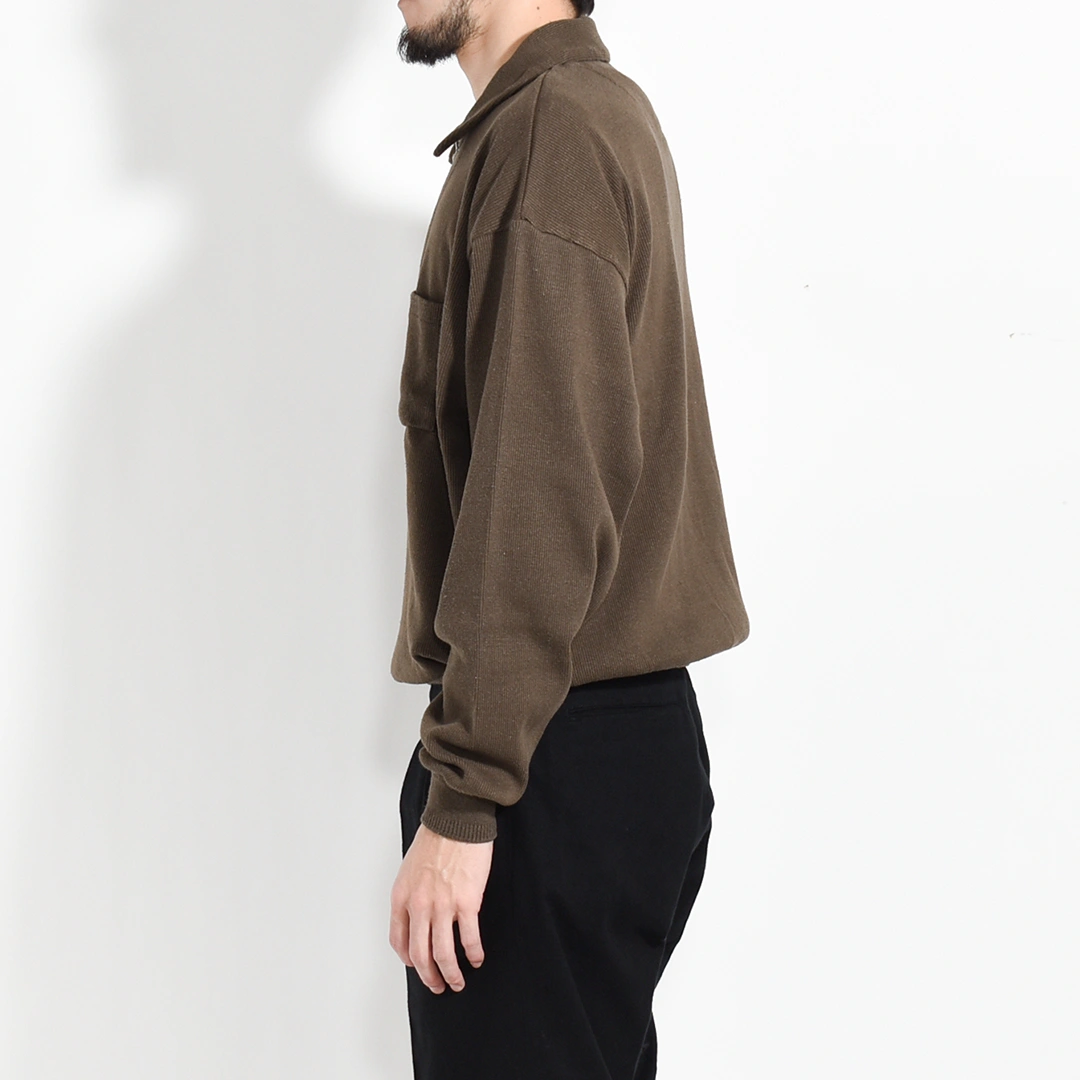 252OJ-CT04)OLD JOE(オールドジョー)Quater Zip Silk Nep Ribbed