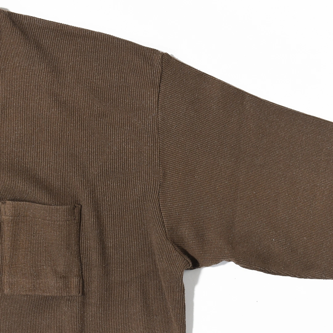 (252OJ-CT05)OLD JOE(オールドジョー)V-Neck Silk Nep Ribbed Tops(Vネックシルクネップリブドトップス)の商品画像