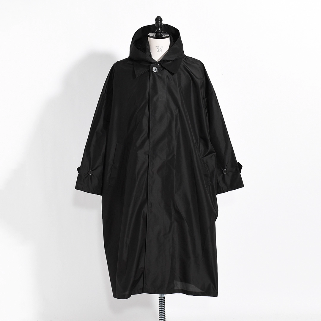 [a26a12co01c]MARKAWARE (マーカウェア)Silk Taffeta / Hooded Huge Coat(シルクタフタフーデットヒュージコート)の商品画像