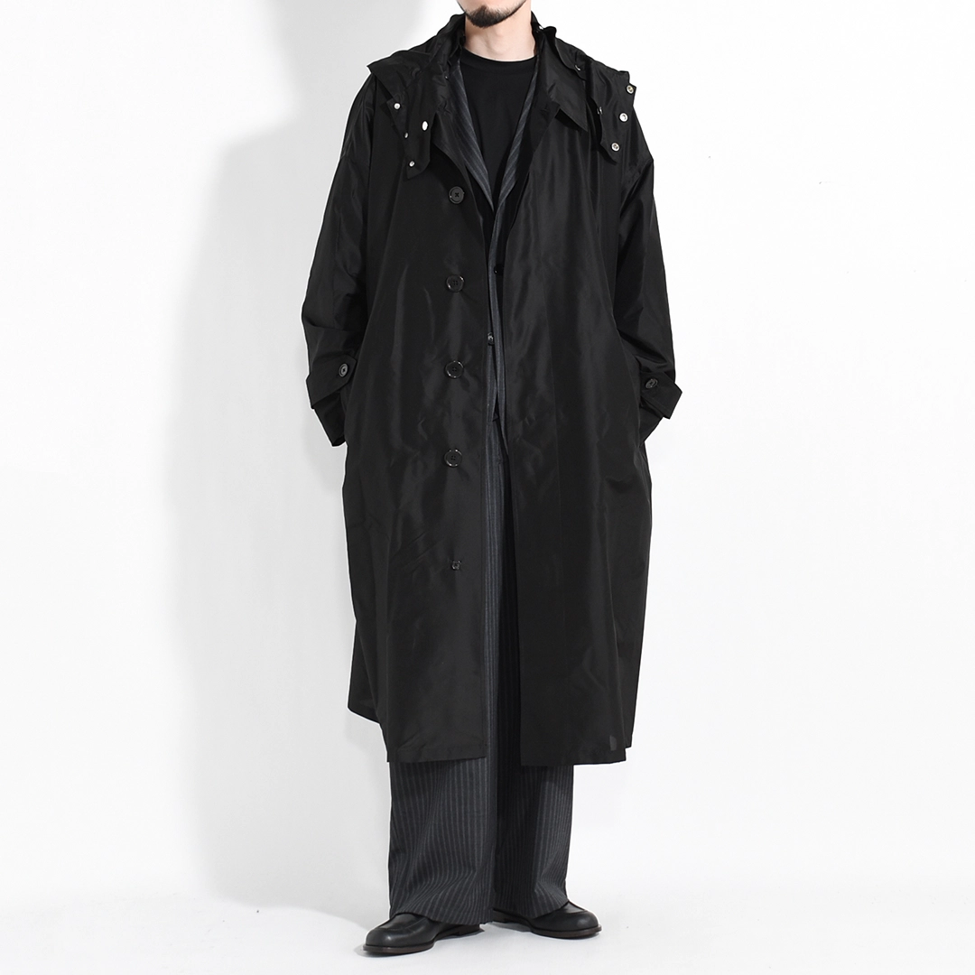 [a26a12co01c]MARKAWARE (マーカウェア)Silk Taffeta / Hooded Huge Coat(シルクタフタフーデットヒュージコート)の商品画像
