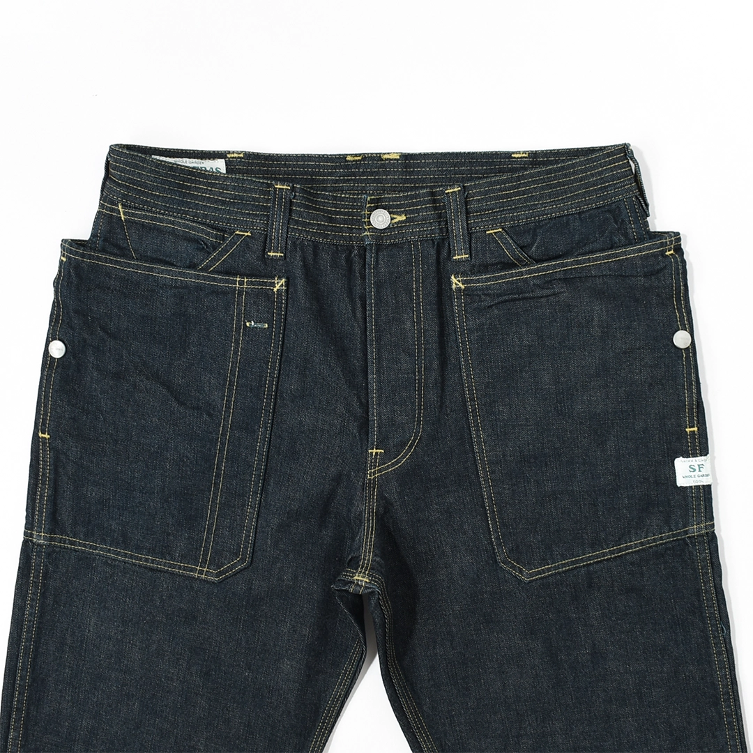 SF-252279]SASSAFRAS(ササフラス) FALL LEAF PANTS 13.5oz Denim